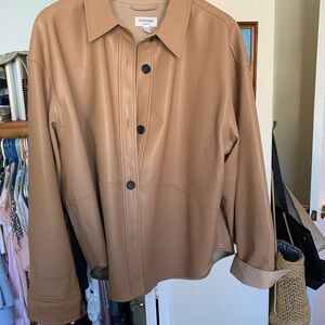Hudson North Tan Faux Leather Jacket